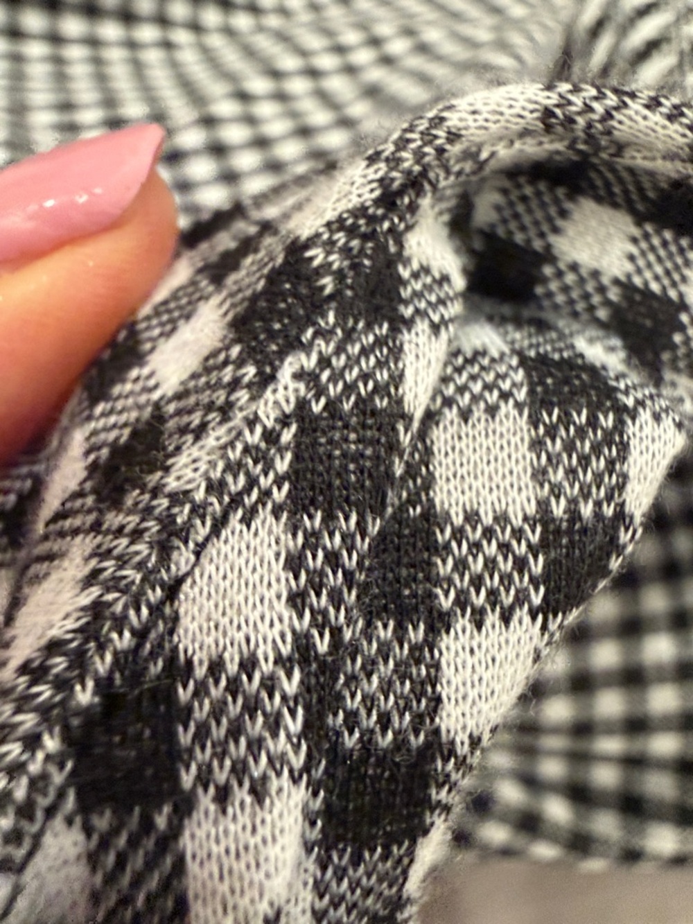 Calvin Klein Black and White Gingham Midi Dress with Waist Tie - Picture 9 of 9